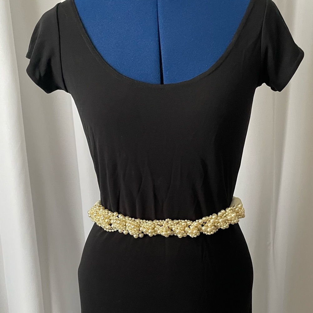 Pearl Cluster Waist Belt - Ivory Pearls